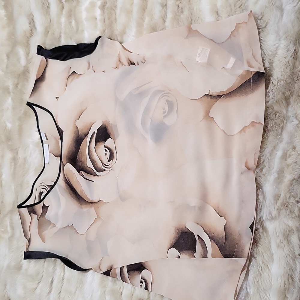 Sheer floral top